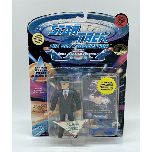 Vintage Star Trek Next Generation Captain Picard as Dixon Hill Playmates 1994 - Picture 1 of 7